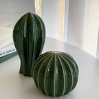 Xavi | Creatieve Keramieken Cactus Ornamenten – Modern Woestijn Design met Glanzend Glazuur