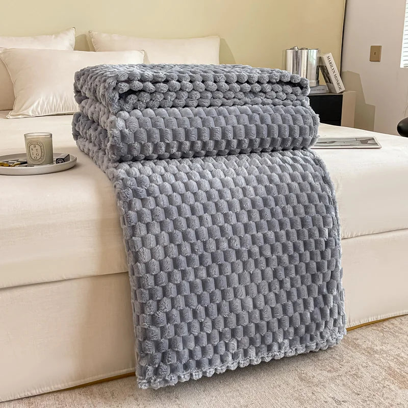 Fleece Plaid – Honingraat Structuur – Extra Zacht | Ruta
