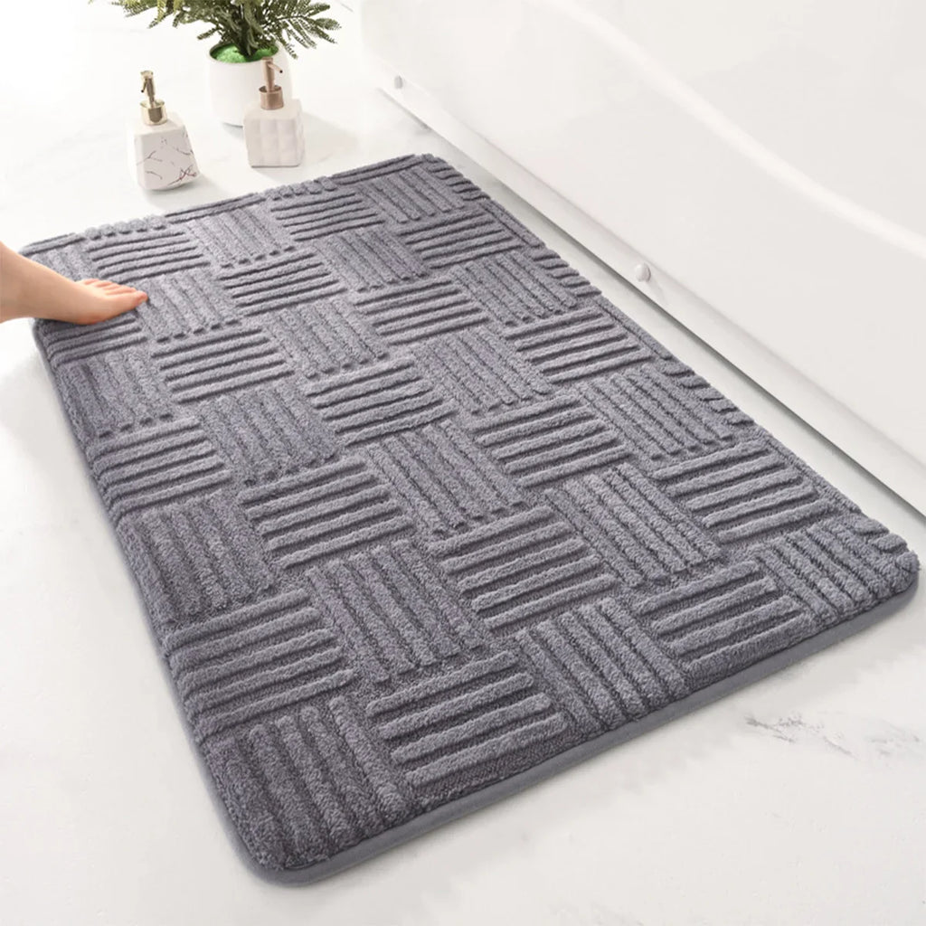 Tessora | Dikke Gestreepte Antislip Badmat