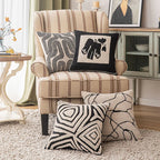 Linia | Moderne Geometrische Tufted Kussenhoes
