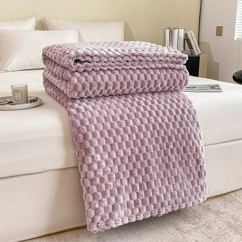 Fleece Plaid – Honingraat Structuur – Extra Zacht | Ruta