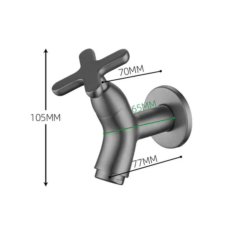Messing Wandkraan – Koud Water – G1/2" | Ottone Flow