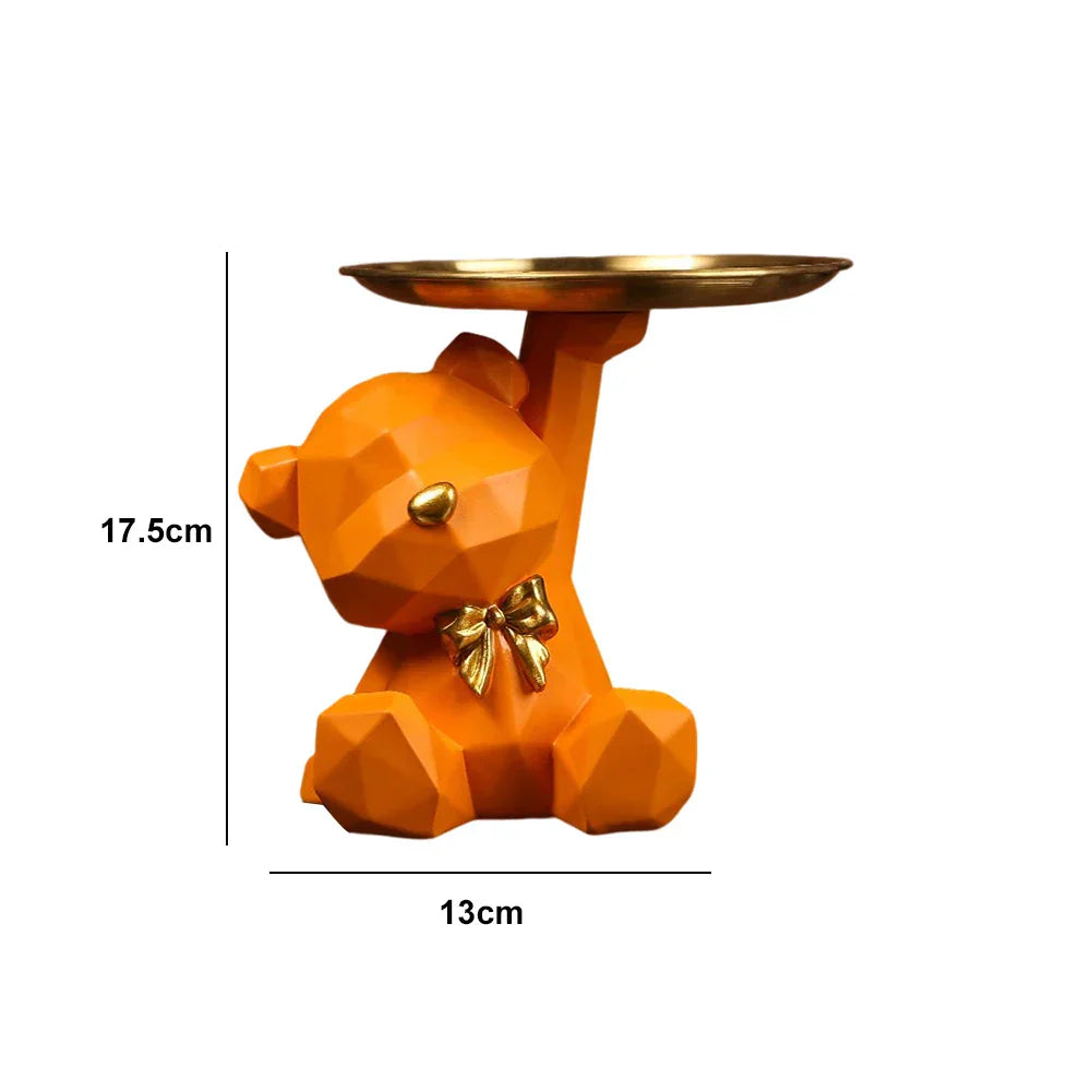 Kumagawa | Geometrisch Berenfiguur – Artistiek Sculptuur & Sleutelhouder