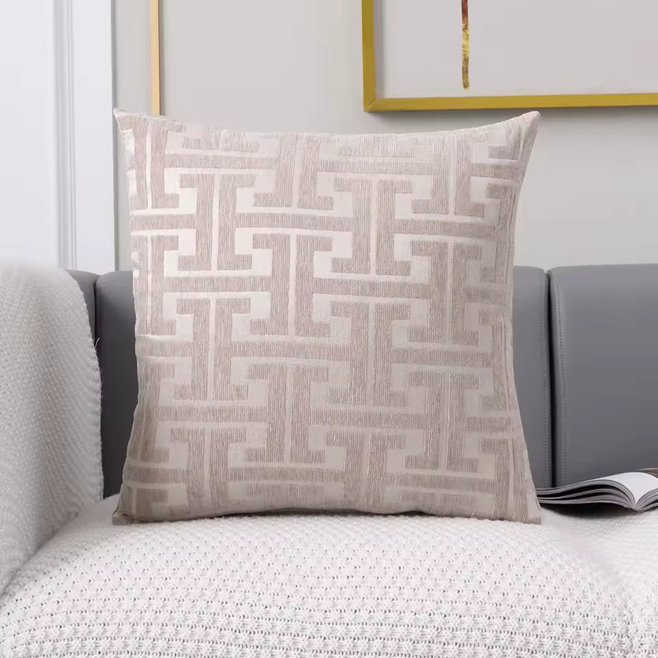 Jacquard | Elegante Kussenhoes met Tijdloos Motief