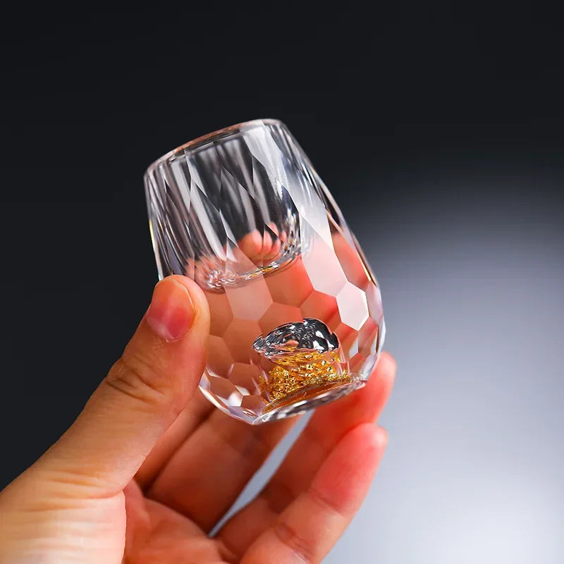 Japans Sakeglas met Bladgoud | Kogane