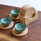 Komorebi | Japanse Houten Onderzetter Set