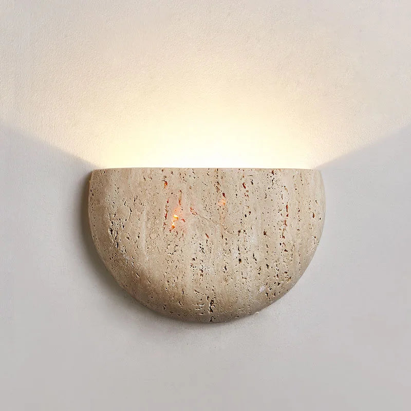 LED Wandlamp Travertin – Wabi-Sabi Design | Ishi