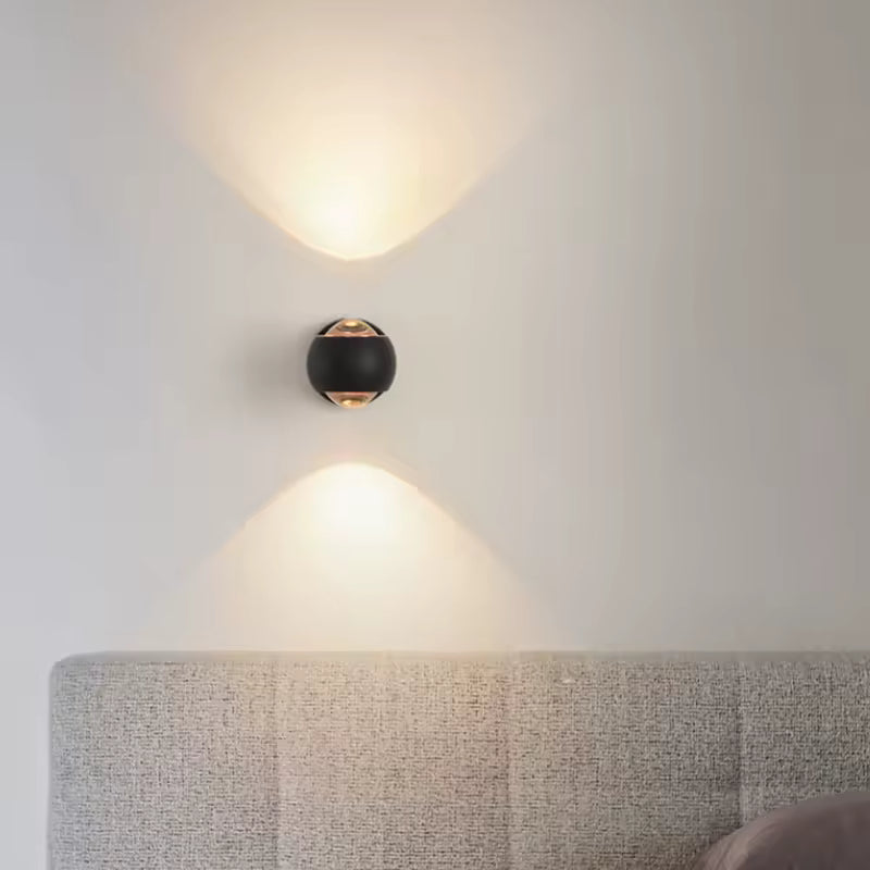 Cintra | Wandlamp met Kristalglas – Up & Down Licht – Compact Design