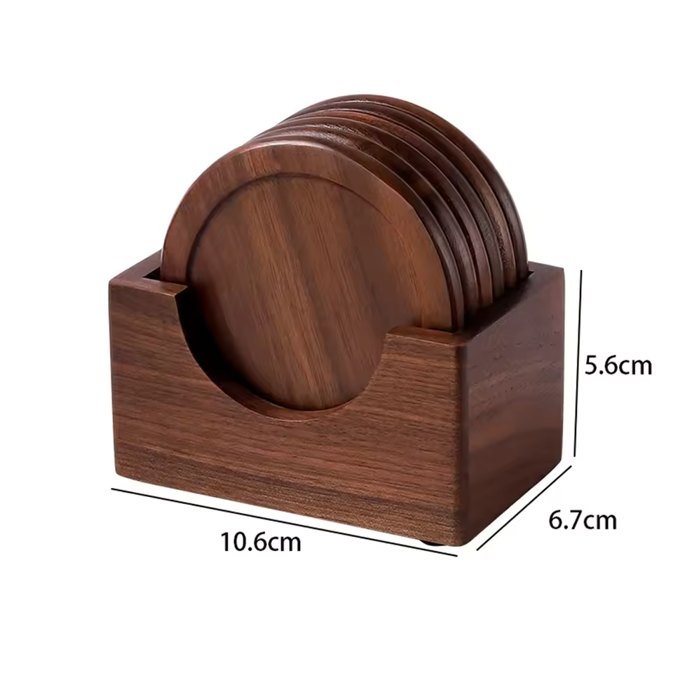 Komorebi | Japanse Houten Onderzetter Set