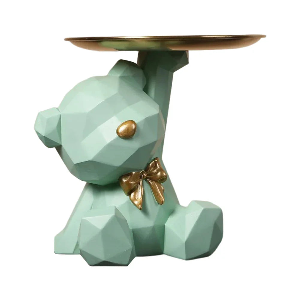 Kumagawa | Geometrisch Berenfiguur – Artistiek Sculptuur & Sleutelhouder