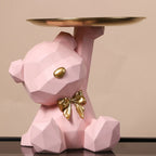 Kumagawa | Geometrisch Berenfiguur – Artistiek Sculptuur & Sleutelhouder