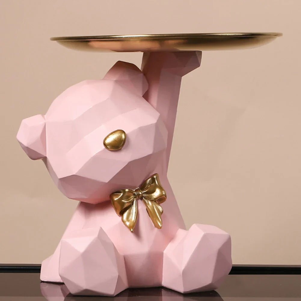 Kumagawa | Geometrisch Berenfiguur – Artistiek Sculptuur & Sleutelhouder