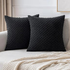 Portia | Boho sierkussenhoes van zacht ribfluweel