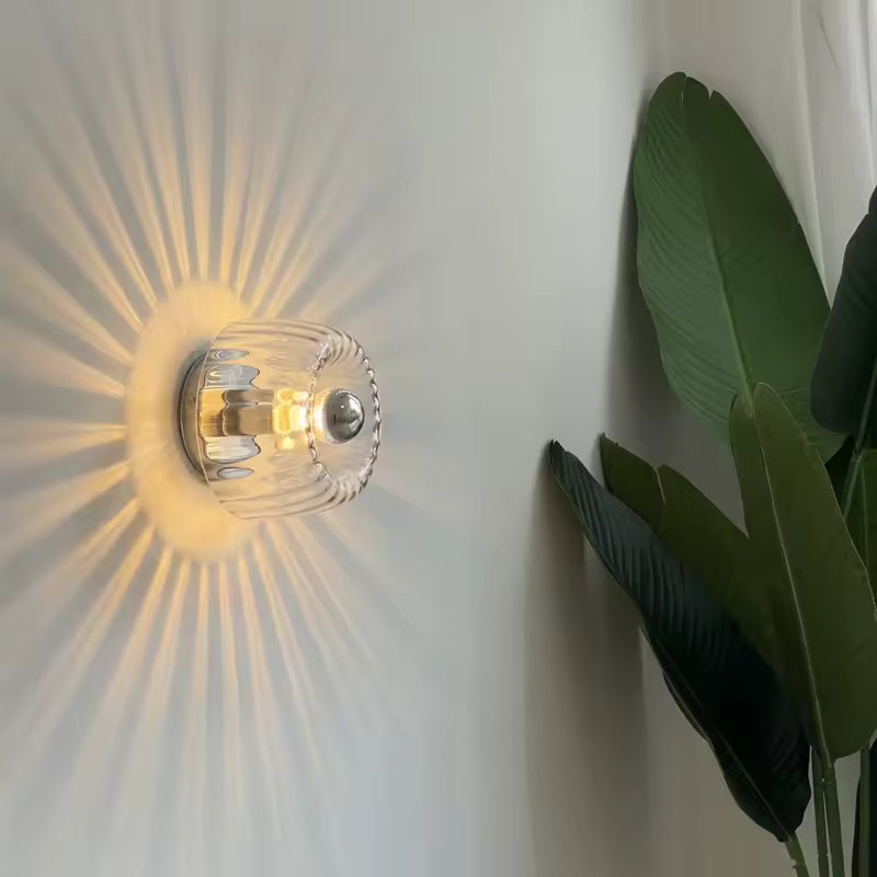 Glayre | Elegante Wandlamp van Glas en Chroom
