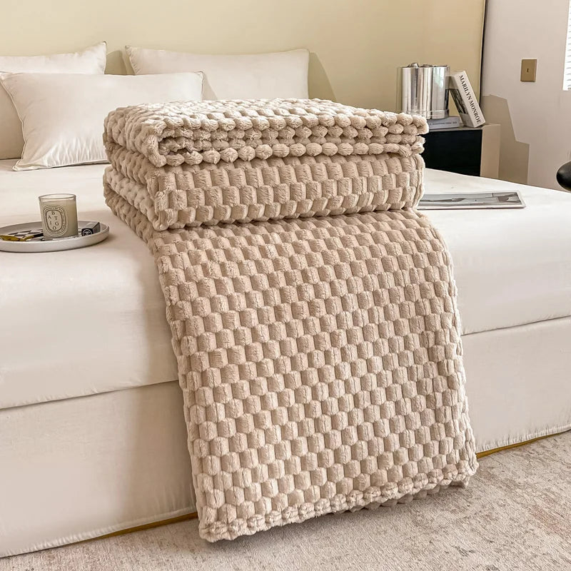 Fleece Plaid – Honingraat Structuur – Extra Zacht | Ruta