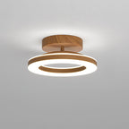 Orbene | Open Ring LED Plafondlamp met Houten Frame