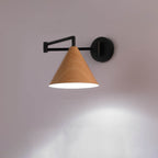Noren | Nordic Minimalistische Wandlamp met Zwenkarm en Houtlook