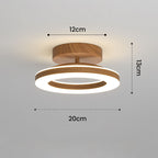 Orbene | Open Ring LED Plafondlamp met Houten Frame