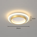 Basso | Compacte LED Plafondlamp met Houtprint