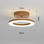Orbene | Open Ring LED Plafondlamp met Houten Frame