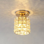 Kristallen Plafondlamp – E27 – Goud & Glas | Elara