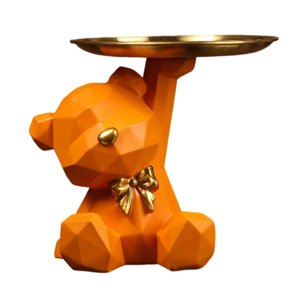 Kumagawa | Geometrisch Berenfiguur – Artistiek Sculptuur & Sleutelhouder