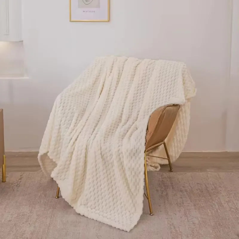 Fleece Plaid – Honingraat Structuur – Extra Zacht | Ruta
