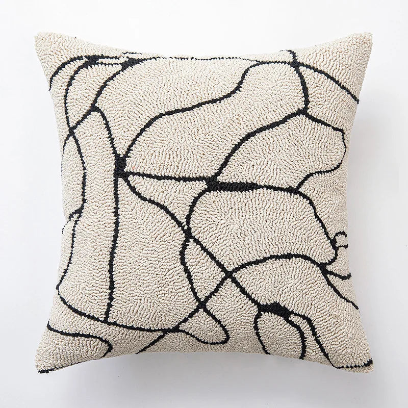 Linia | Moderne Geometrische Tufted Kussenhoes
