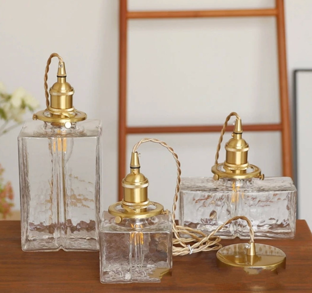 Retro Hanglamp – Geribbeld Glas – E27 | Oro Retro