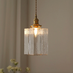Retro Hanglamp – Geribbeld Glas – E27 | Oro Retro