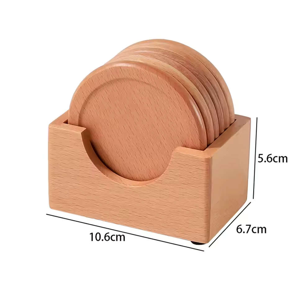 Komorebi | Japanse Houten Onderzetter Set