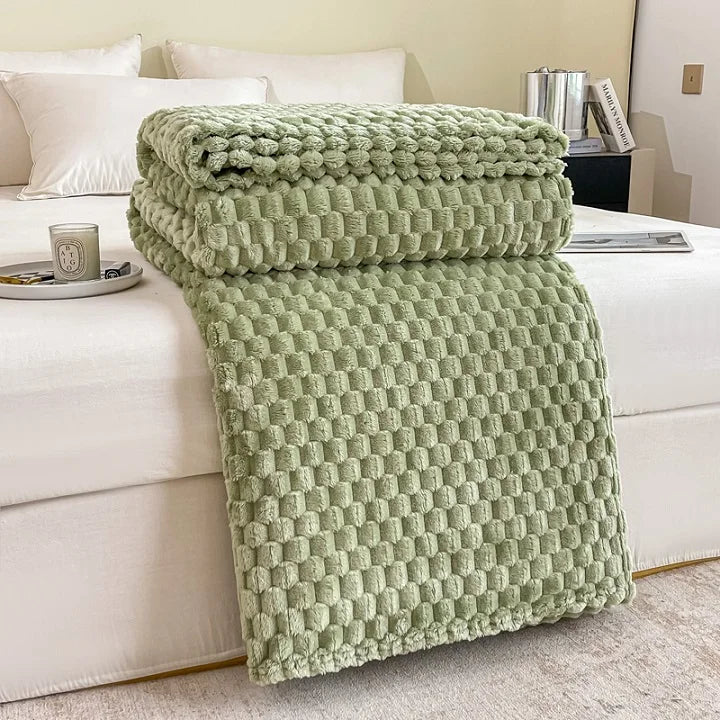 Fleece Plaid – Honingraat Structuur – Extra Zacht | Ruta