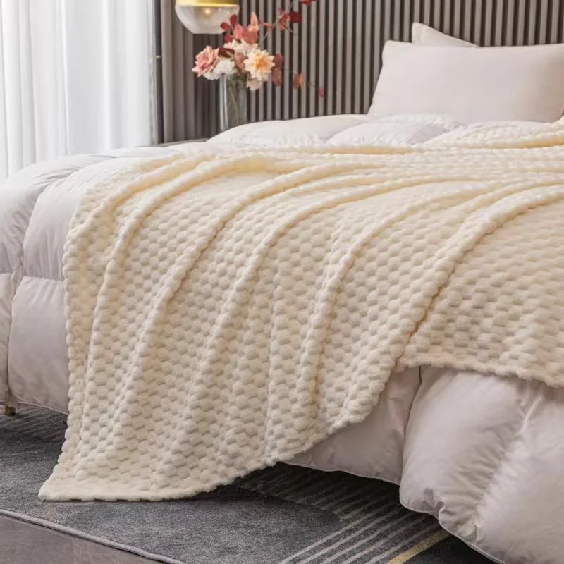 Fleece Plaid – Honingraat Structuur – Extra Zacht | Ruta