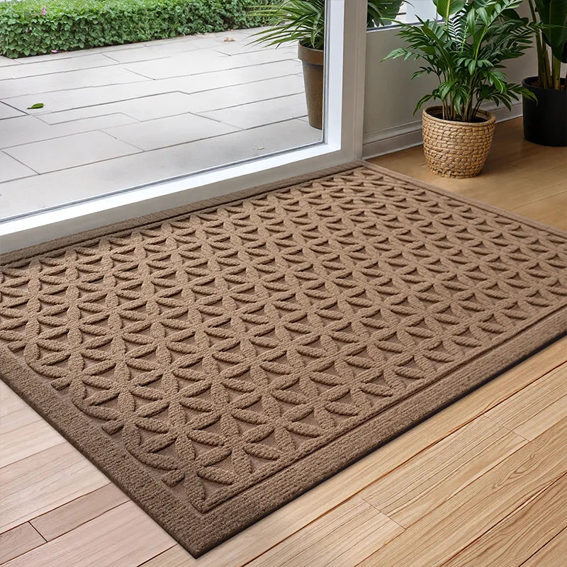 Janora | Polyester Rubber Deurmat – Antislip & Waterabsorberend voor Binnen en Buiten