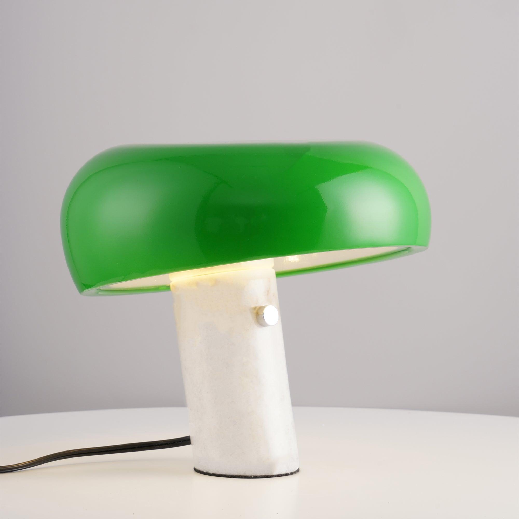Marmo Riflesso | Design Tafellamp – Italiaans Carrara Marmer – Metaal & Glas – Nostalgisch Silhouet