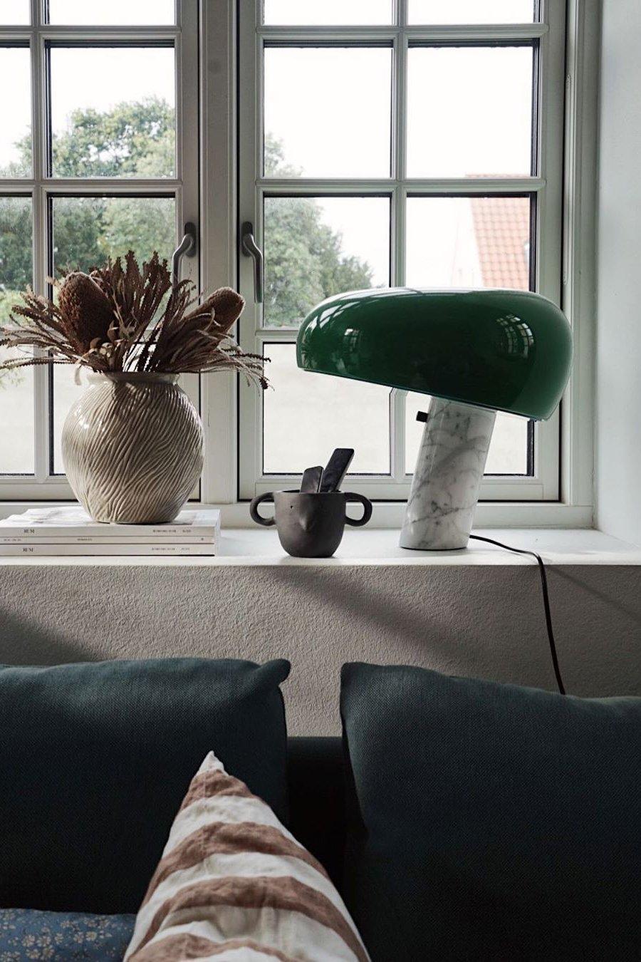 Marmo Riflesso | Design Tafellamp – Italiaans Carrara Marmer – Metaal & Glas – Nostalgisch Silhouet