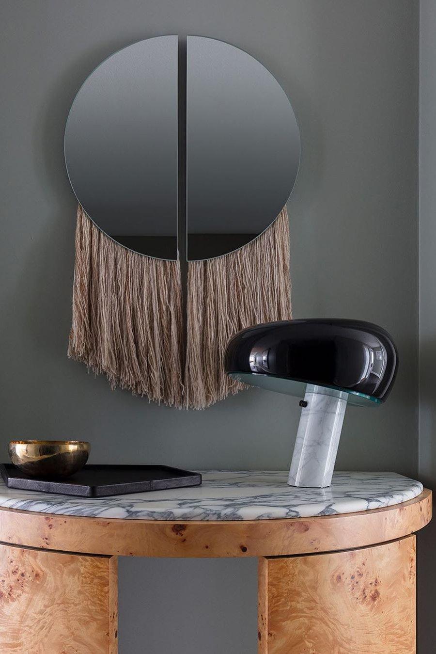 Marmo Riflesso | Design Tafellamp – Italiaans Carrara Marmer – Metaal & Glas – Nostalgisch Silhouet