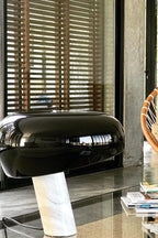 Marmo Riflesso | Design Tafellamp – Italiaans Carrara Marmer – Metaal & Glas – Nostalgisch Silhouet