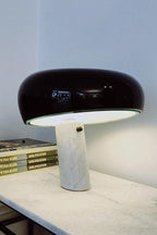 Marmo Riflesso | Design Tafellamp – Italiaans Carrara Marmer – Metaal & Glas – Nostalgisch Silhouet