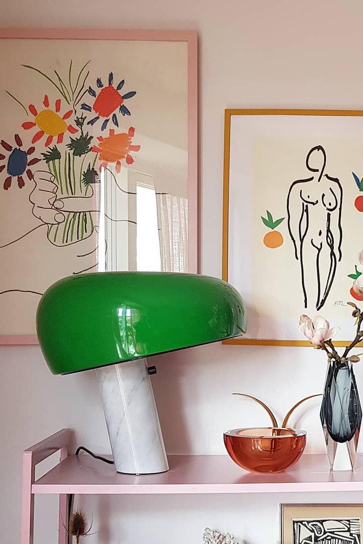 Marmo Riflesso | Design Tafellamp – Italiaans Carrara Marmer – Metaal & Glas – Nostalgisch Silhouet