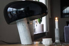 Marmo Riflesso | Design Tafellamp – Italiaans Carrara Marmer – Metaal & Glas – Nostalgisch Silhouet