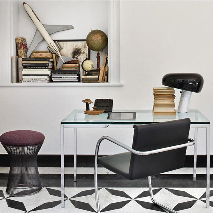 Marmo Riflesso | Design Tafellamp – Italiaans Carrara Marmer – Metaal & Glas – Nostalgisch Silhouet