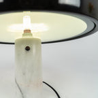 Marmo Riflesso | Design Tafellamp – Italiaans Carrara Marmer – Metaal & Glas – Nostalgisch Silhouet