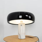 Marmo Riflesso | Design Tafellamp – Italiaans Carrara Marmer – Metaal & Glas – Nostalgisch Silhouet