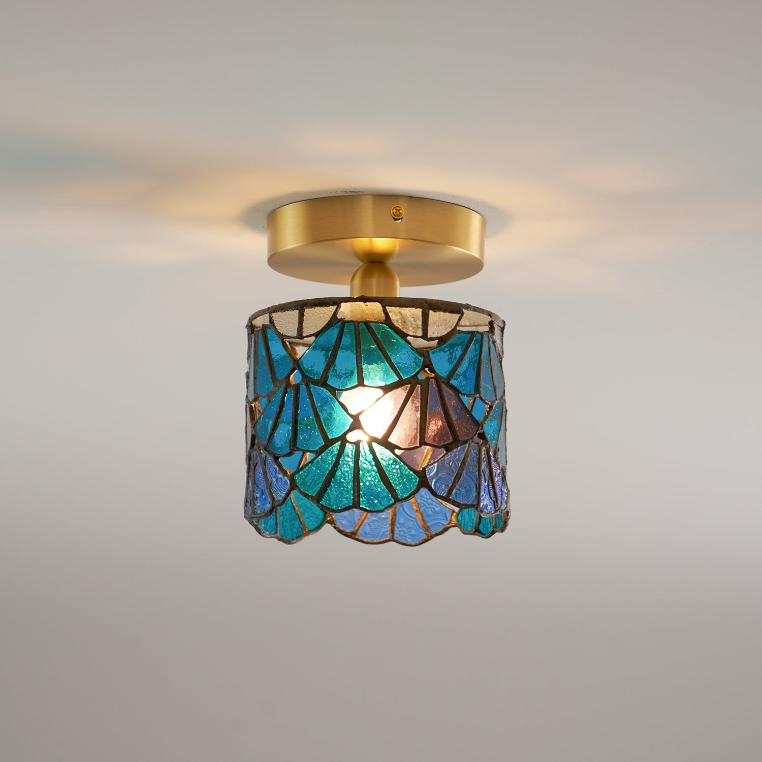 Vezari | Tiffany Glas Plafondlamp