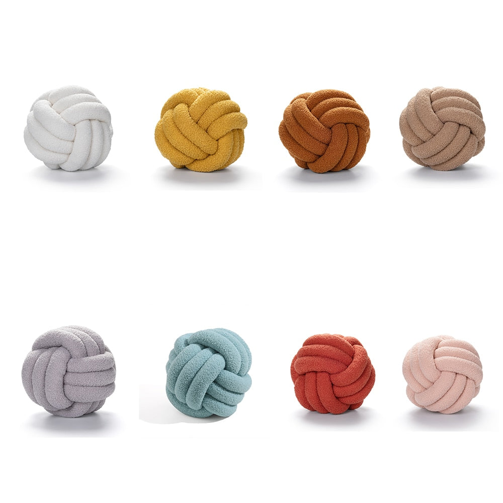 Geknoopt Designkussen – Zachte Teddy Stof | CloudKnot
