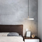 Sottile | Ultra-slanke Design Hanglamp – Minimalistisch Schijfontwerp van Aluminium & IJzer met Messing Accenten