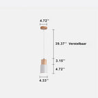 Otis | Cilinder Hanglamp – Metaal & Hout – Modern Design