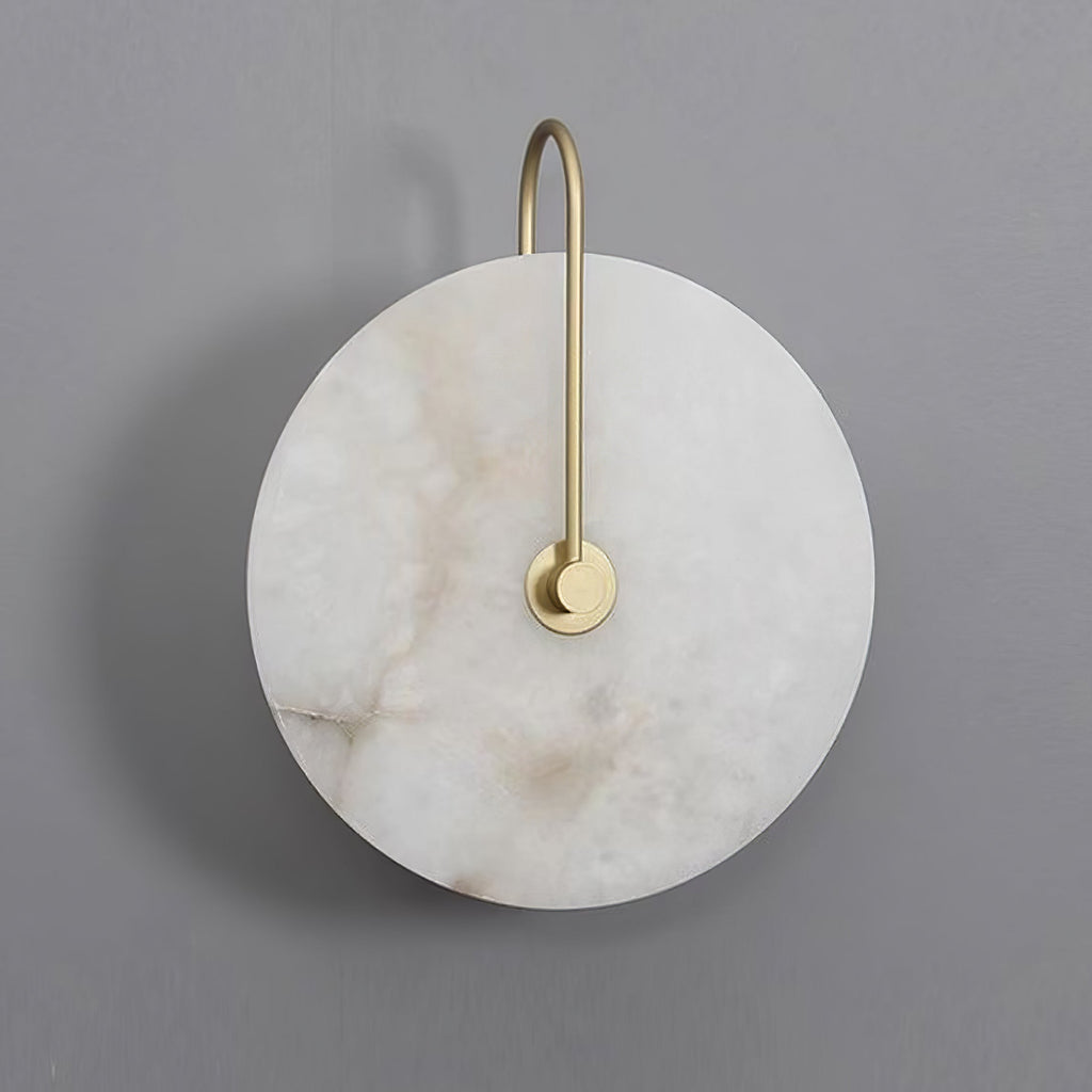 Alba | Wandlamp van Albast met Art Deco Design