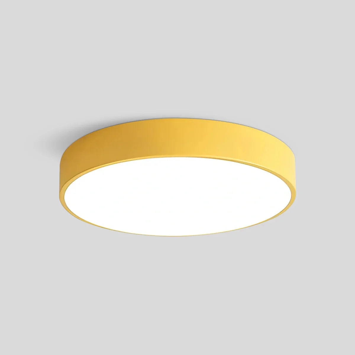 Platte LED Plafondlamp – Kleurrijk Design – Rond | Pastello